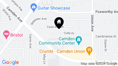 Map of 2109 Cully PL, SAN JOSE CA, 95124