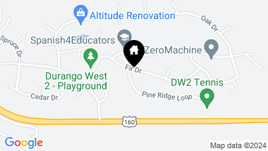 Map of 246 Fir Drive, Durango CO, 81301