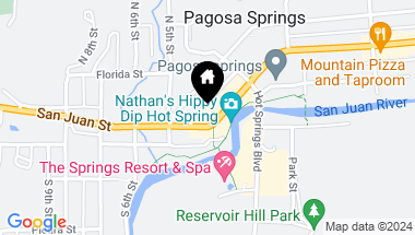 Map of 468 Pagosa Street, Pagosa Springs CO, 81147