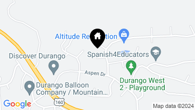 Map of 21 Oak Court, Durango CO, 81301