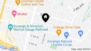 Map of 667 E 5th Avenue, Durango CO, 81301