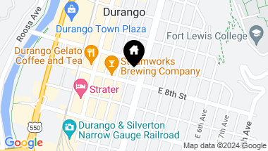 Map of 825 E 3rd Avenue, Durango CO, 81301