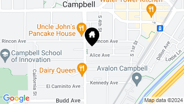Map of 35 Alice Avenue, Campbell CA, 95008