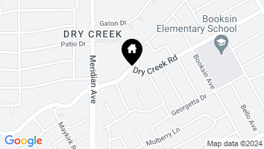 Map of 1724 Dry Creek Rd, San Jose CA, 95125
