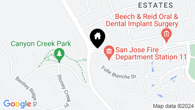 Map of 2049 Folle Blanche Drive, San Jose CA, 95135