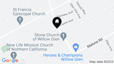 Map of 838 Clintonia Avenue, San Jose CA, 95125