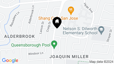 Map of 1058 Miller Avenue, San Jose CA, 95129