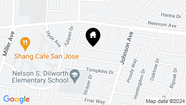 Map of 5884 Castano Drive, San Jose CA, 95129