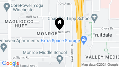 Map of 870 S Monroe ST, SAN JOSE CA, 95128