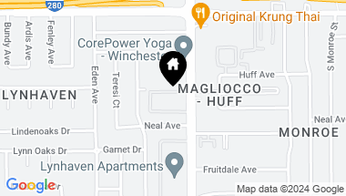 Map of 801 S Winchester Boulevard # 6102, San Jose CA, 95128