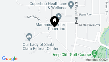 Map of 10583-585 Santa Lucia RD, CUPERTINO CA, 95014