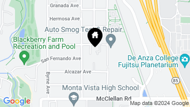Map of 21692 Olive Avenue, Cupertino CA, 95014