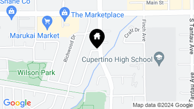 Map of 10191 Miller AVE, CUPERTINO CA, 95014