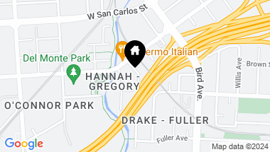 Map of 455 Gregory Street, San Jose CA, 95126