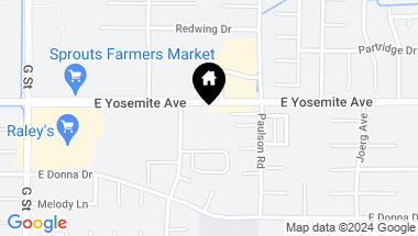 Map of 436 E Yosemite Avenue, Merced CA, 95340