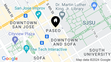 Map of 140 S 3rd Street, San Jose CA, 95112