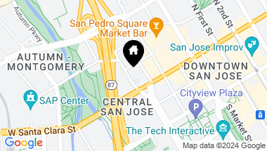 Map of 38 N Almaden Boulevard # 1119, San Jose CA, 95110