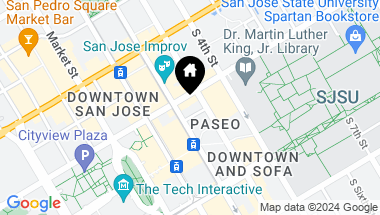 Map of 88 E San Fernando ST 909, SAN JOSE CA, 95113