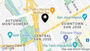 Map of 38 N Almaden BLVD 911, San Jose CA, 95110