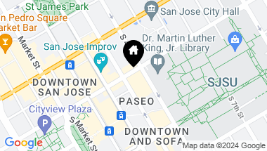 Map of 130 E San Fernando Street # 511, San Jose CA, 95112