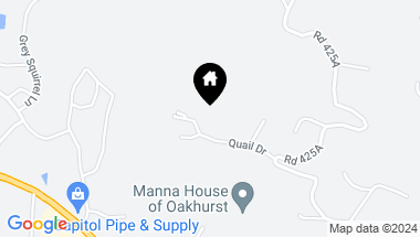 Map of 48825 Quail Drive, Oakhurst CA, 93644