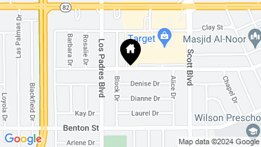 Map of 2218 Harrison Street, Santa Clara CA, 95050