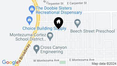 Map of 434 N Chestnut Street, Cortez CO, 81321