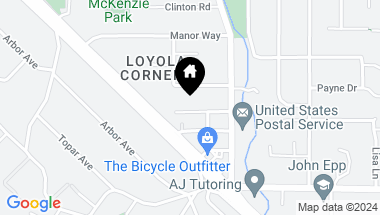 Map of 931 Loraine Avenue, Los Altos CA, 94024