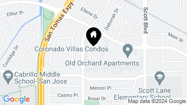 Map of 2250 Monroe Street # 320, Santa Clara CA, 95050