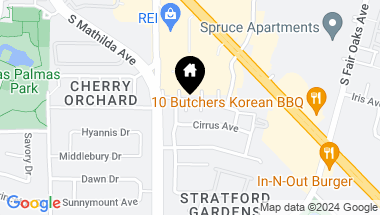 Map of 124 Brahms WAY, Sunnyvale CA, 94087