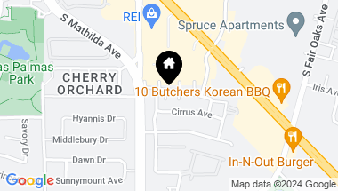 Map of 124 Brahms Way, Sunnyvale CA, 94087