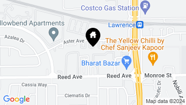 Map of 1119 Reed AVE C, SUNNYVALE CA, 94086