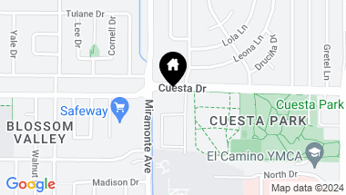 Map of 773 Cuesta Drive, Mountain View CA, 94040