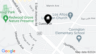 Map of 526 Lassen ST, LOS ALTOS CA, 94022