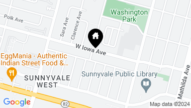 Map of 894 W Iowa Avenue, Sunnyvale CA, 94086
