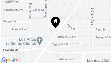 Map of 366 S El Monte Avenue, Los Altos CA, 94022
