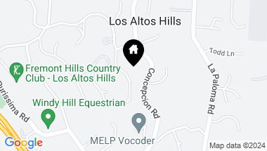 Map of 12650 Viscaino CT, LOS ALTOS HILLS CA, 94022