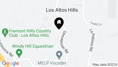Map of 12650 Viscaino Court, Los Altos Hills CA, 94022