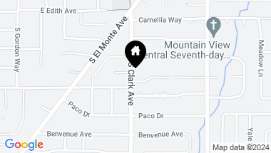Map of 601 Hawthorne Avenue, Los Altos CA, 94024