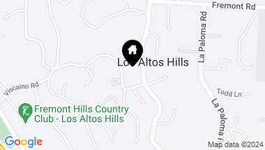 Map of 12720 Viscaino RD, LOS ALTOS HILLS CA, 94022