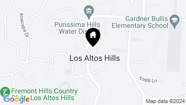 Map of 12755 Alto Verde Lane, Los Altos Hills CA, 94022
