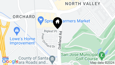 Map of 1086 Bigleaf Place # 102, San Jose CA, 95131