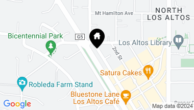 Map of 100 1st ST 207, LOS ALTOS CA, 94022