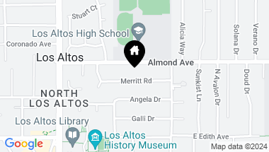 Map of 201 Merritt Road, Los Altos CA, 94022