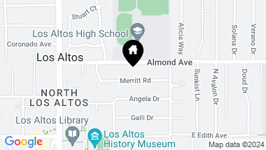 Map of 201 Merritt Road, Los Altos CA, 94022