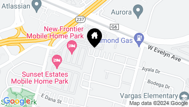 Map of 1285 Ayala DR, SUNNYVALE CA, 94086