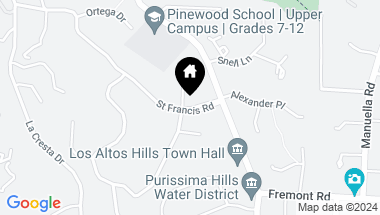 Map of 26485 St Francis Road, Los Altos Hills CA, 94022