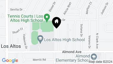 Map of 324 Alicia Way, Los Altos CA, 94022