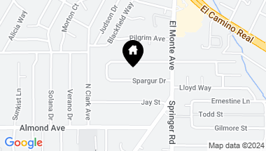 Map of 641 Spargur Drive, Los Altos CA, 94022