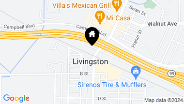 Map of 1312 Court Street, Livingston CA, 95334